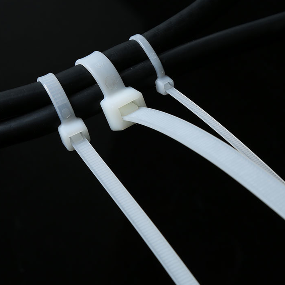 NM- Nylon Cable tie (White) - Pack of 100 (6 Inches)