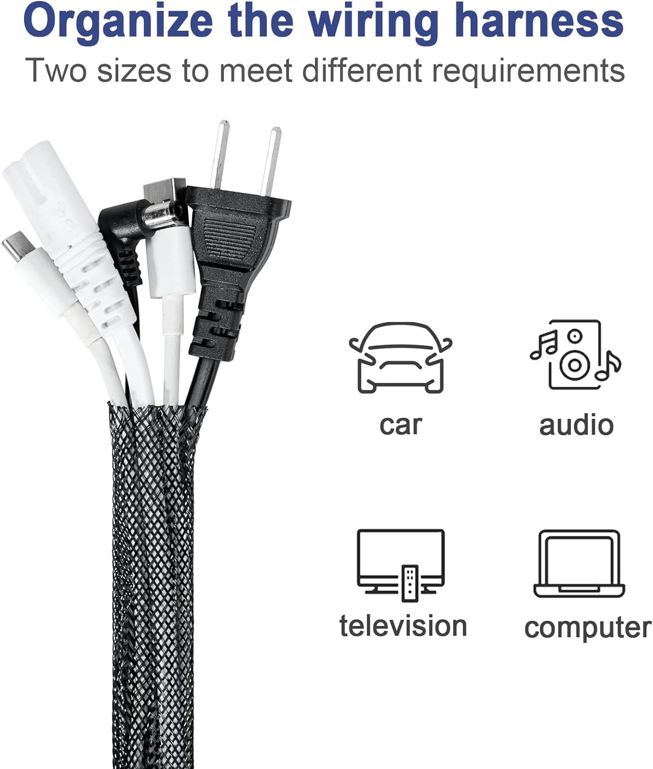 Rpi shop - 6mm Polyester Braided Sleeve, Nylon Braided sleeve, Wire sleeve braided expandable sleeve for good wire protection, Color Black, 1 Meter