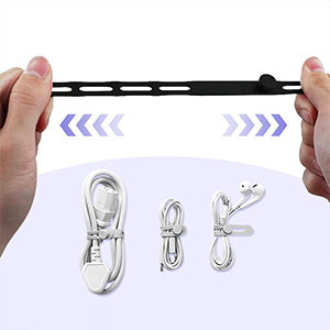 Verilux® 20Pcs Adjustable Cable Organisers, 5.12 inches Wire Organiser