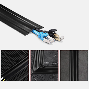Serplex® 8.2Ft Floor Cord Cover, PVC Cord Covers for Wires on Floor