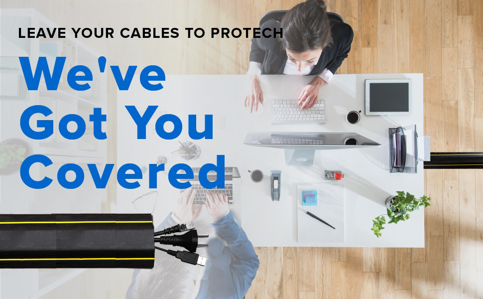 Dolphy Floor Cable Cover, 5 Meter Floor Cords, Cables and Wires Protector 1 Channels,Perfect for Office, Home, Workshop, Warehouse, Concert, or Other Outdoor Surroundings