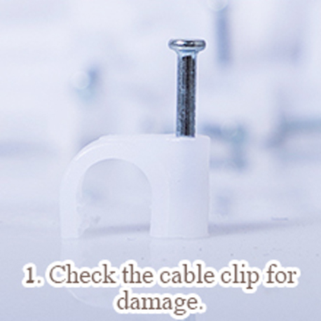 6mm 200 pcs Circle Cable Clips with Metal Nails (6MM, 200 Pieces)