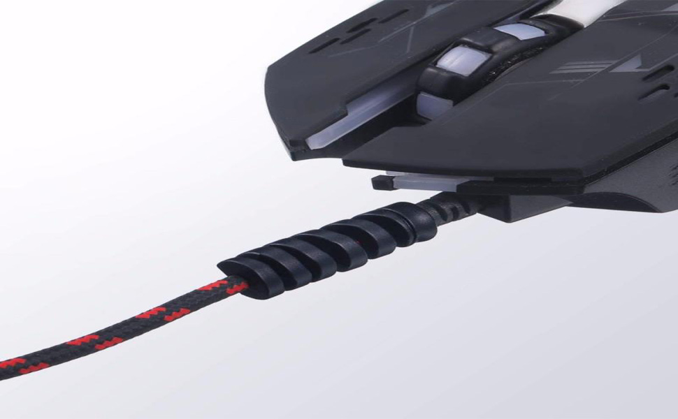 MorningVale Ultra Spiral Charger Cable Protector Data Cable Saver Charging Cord Protective Cable Cover Set of 2 (8 Pieces)