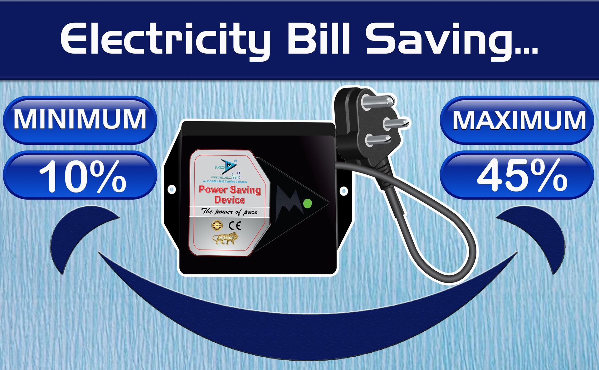 MD Proelectra (MDP04) - Power Saver (5KW) - New Updated Electricity Saving Device (Electricity Saver) for Residential and Commercial - Made in India