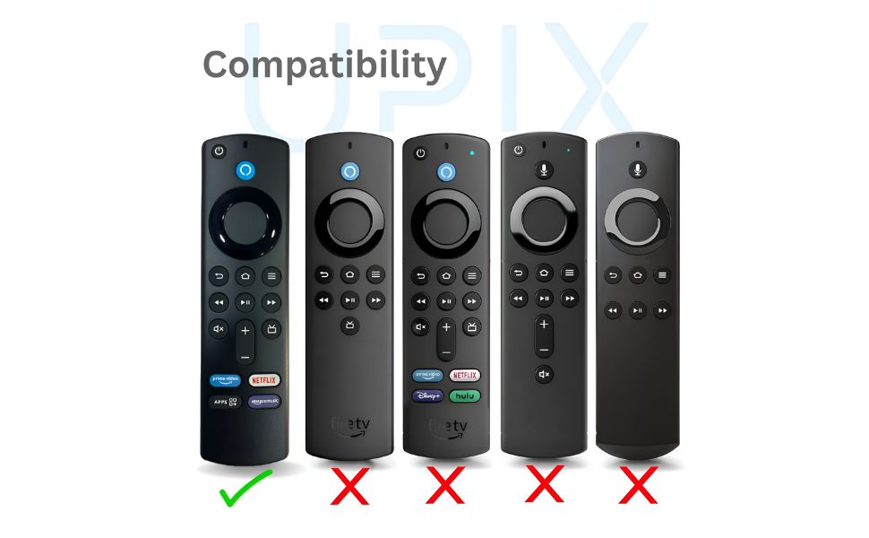 Upix Compatible Fire TV Stick 3rd Generation Smart TV Remote No. 1113 | with Voice | Exactly Same Remote Will Only Work | Will Work with FIRE TV Stick ONLY | Pairing is Required