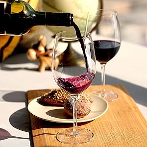 Style Crystal Clear 310 ml Red Wine and White Wine Glasses Perfect for Parties, Gifts,Housewarming,Weddings,Aniversary Set of 2
