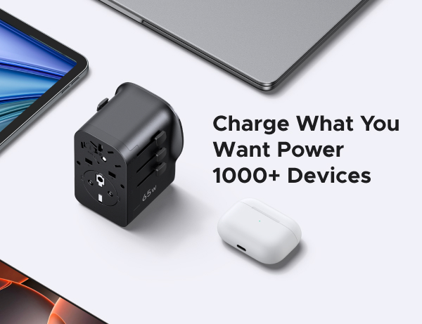 UGREEN 65W Max 4-Port Universal Travel Adapter Worldwide
