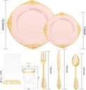 nervure-1050pcs-pink-gold-plastic-plates-5.jpg