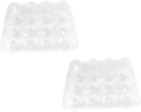HEALLILY 2pcs Cupcake Wrapping Container Set Cup Bakery Display Trays for Muffins Desserts and Tarts for Parties and Special Occasions