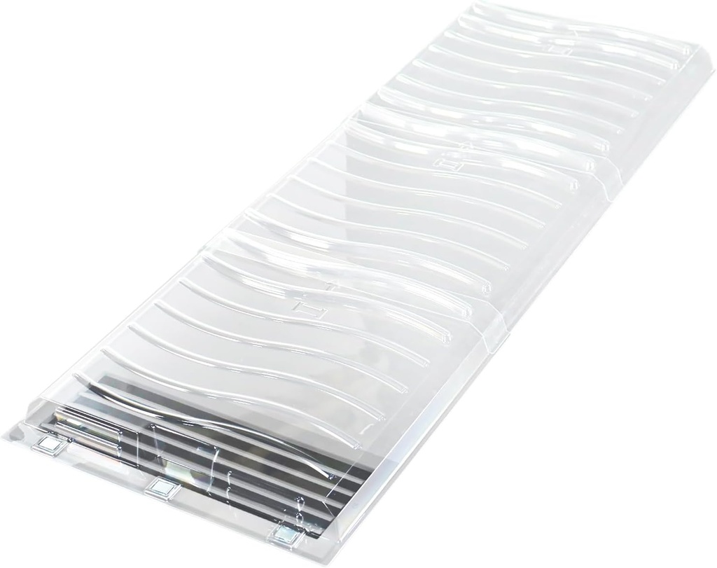 DGQ Magnetic Air Vent Extender Fit for Floor Register Up to 12" Wide, Adjustable Unbreakable Air Deflector AC Vent Extends up to 32" Long for Under Furniture (2)