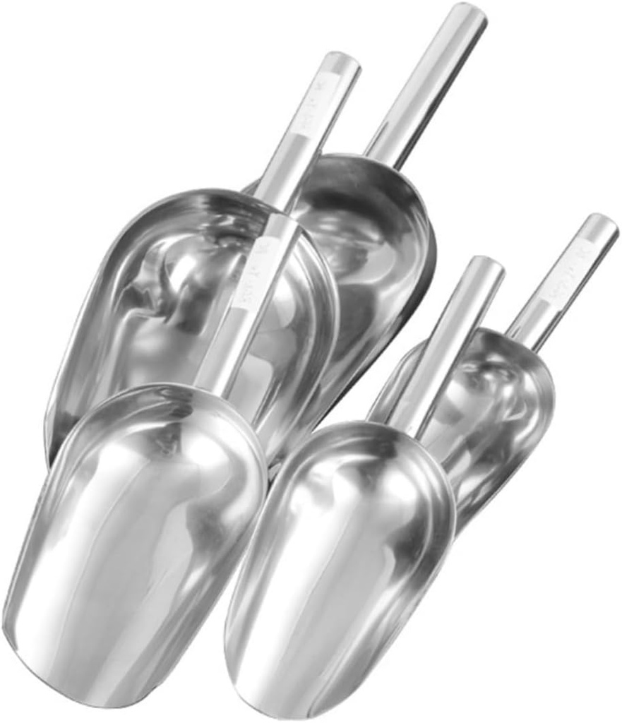 Ciieeo 5pcs Ergonomic Handle Flour Shovel Ice Scoop Food Scoops for Kitchen Bar Party