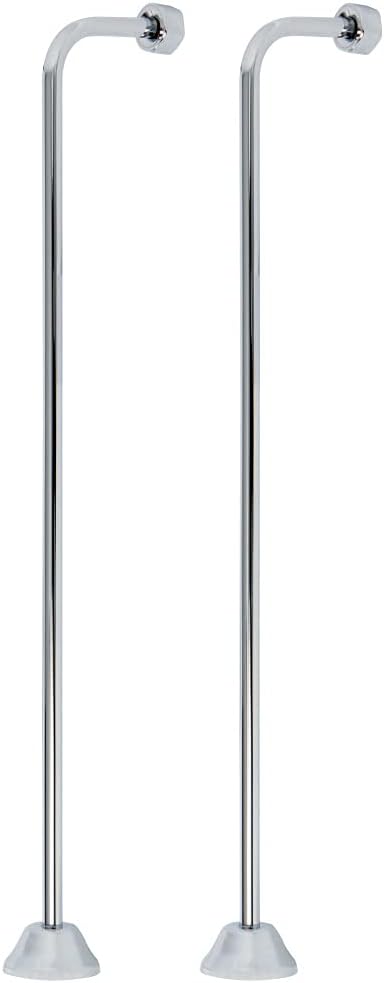 Kingston Brass CC461 Single Offset Bath Supply, Polished Chrome