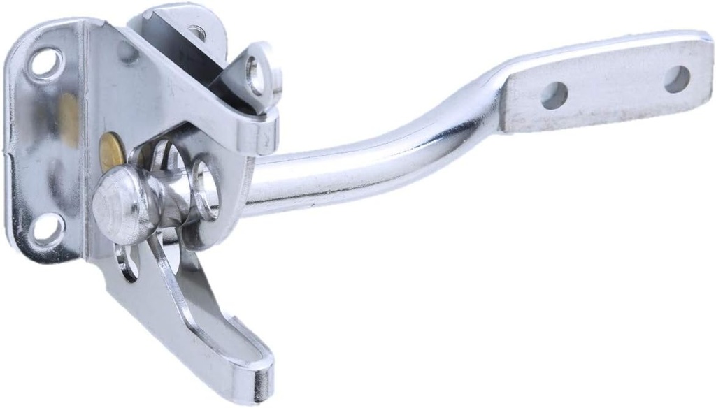 QCAA 304 Stainless Steel Self-Locking Gate Latch, 2-1/8", Made in Taiwan