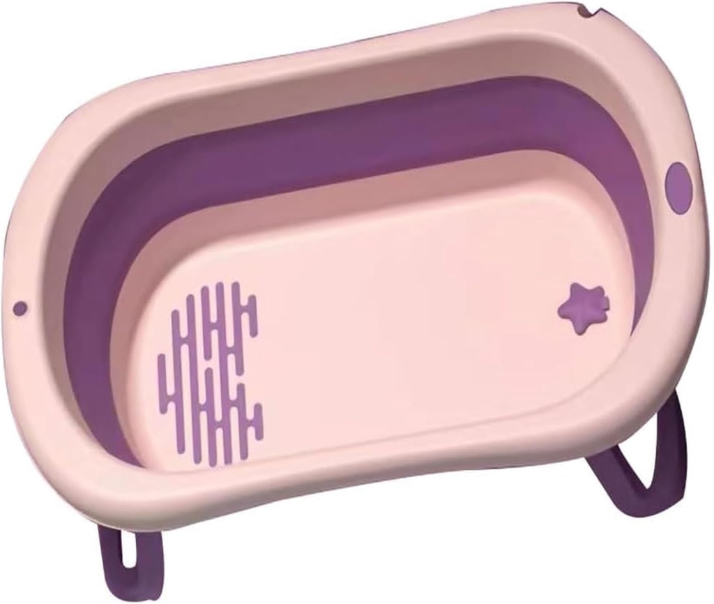 Foldable Bathtub， Portable Puppy Bathtub Dog for Small Medium Pets for Indoor and Outdoor use(Violet)