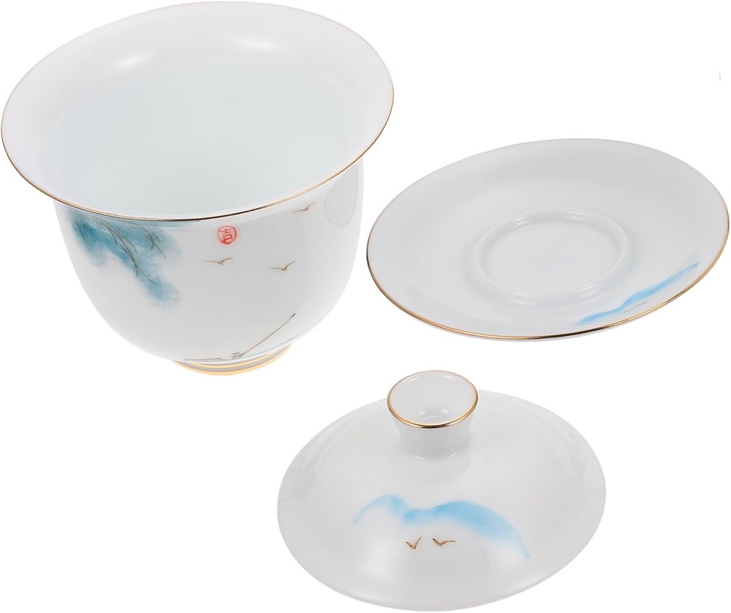 Kung fu teacup,Tea Set Tea Bowl Vintage Tea Cup Porcelain Kung Fu Tea Cup Asian China Traditional Teacup Kungfu teacups Porcelain Teacup Tea Cups with lids Teacup Sake Glass Ceramics Cups