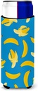 Caroline's Treasures Bananas On Blue Michelob Ultra Hugger For Slim Cans, Slim Can, Multicolor