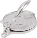 Effortless Dough Pressing, Aluminum Alloy Construction, Easy to Use Tortilla Press, 7.8in Chapati Maker Machine Pre Seasoned Roti Maker Taco, Multifunctional Design, Food (16cm Silver)