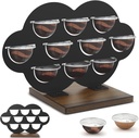 Cloud-Shaped Coffee Pod Holder for Vertuo Nespresso, Decorative Wooden Stand Organizer Holds 10 Pods Capsules- Elegant Storage for Airbnb, Coffee Bar & Apartment Countertops