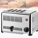 Commercial Toaster Bread Baking Machine, Bread Baking Machine, Stainless Steel Toaster, w/Drawer-Type Crumb Tray, for Family Restaurant Bakery,4Slice