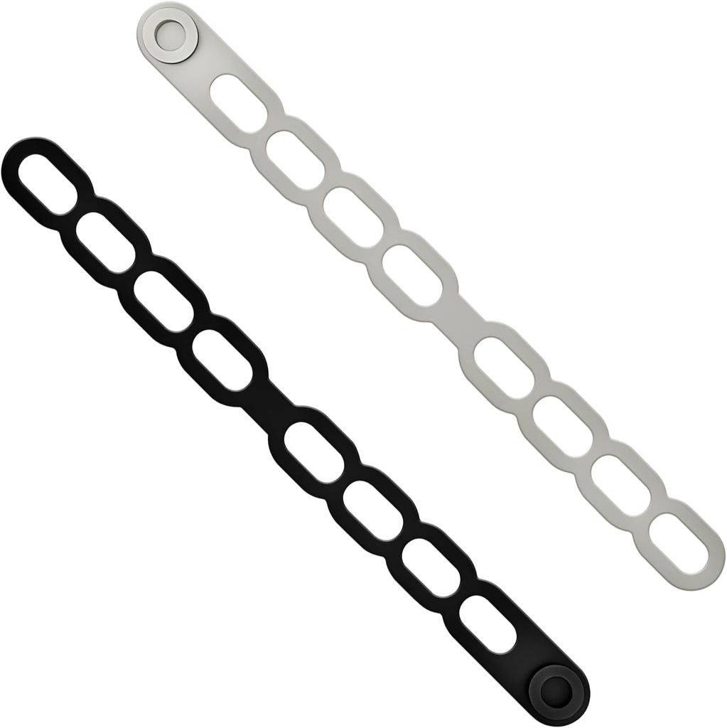 2 Pcs Silicone Pot Cover Fixing Strap, Minimalist Crock Pot Lid Holder Supplies, Silicone Straps Suitable for Storing Curtains, Yoga Mats & Pot Covers