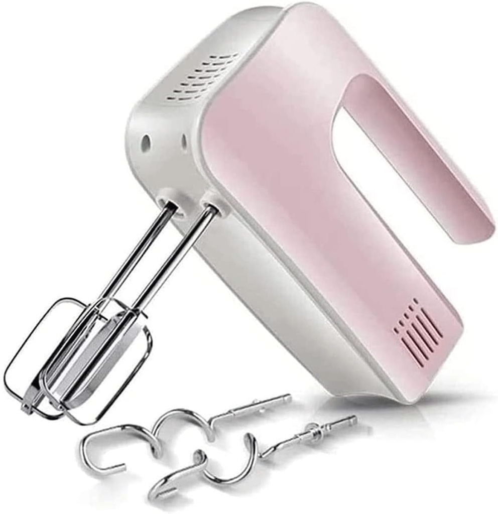 Hand Mixer Electric, Kitchen Handheld Mixers with 5-Speed Turbo with Storage Base and Stainless Steel Attachments