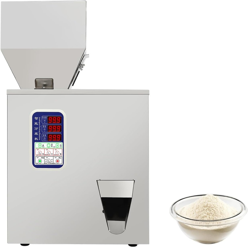 Powder Dispenser,Powder Filling Machine,1-200g Automatic Intelligent Filling Machine,110V Powder Particle Dispenser,3 Speed Control Filling Machine,Particle Subpackage Machine (1-200g)