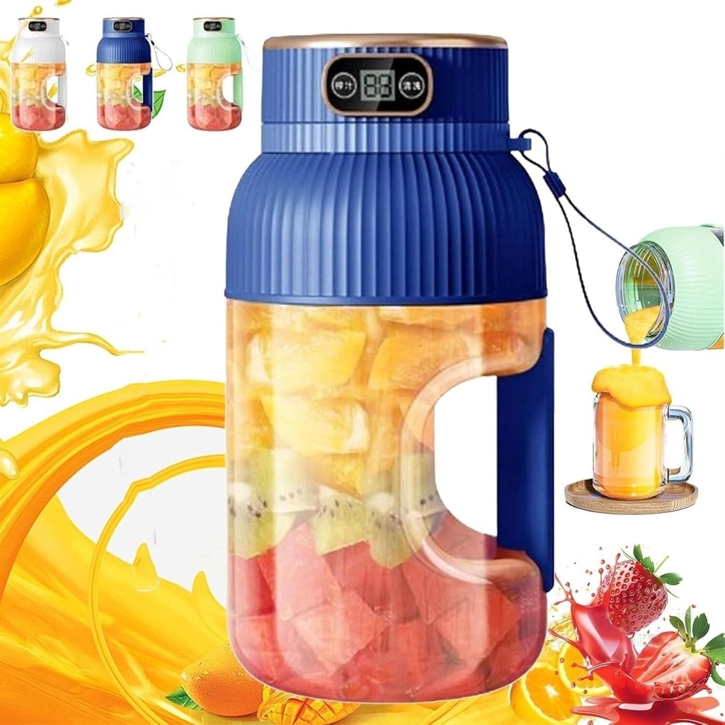Theovidian Multifunctional Portable Juicer Cup, Theovidian Juicer Cup, The Ovidian Portable Juicer, Multifunctional Portable Juicer Cup with Digital Display, for Juice, Milkshake, Smoothie