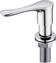 Kitchen Sink Soap Dispenser Chrome, Solid Brass Pump Head Sink Refillable Bottle, Spot Resist Stainless