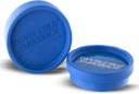 Santa Cruz Shredder Grinder for Spices Knurled Top for Stronger Grip 2-Piece Medium 2.2 (Blue)
