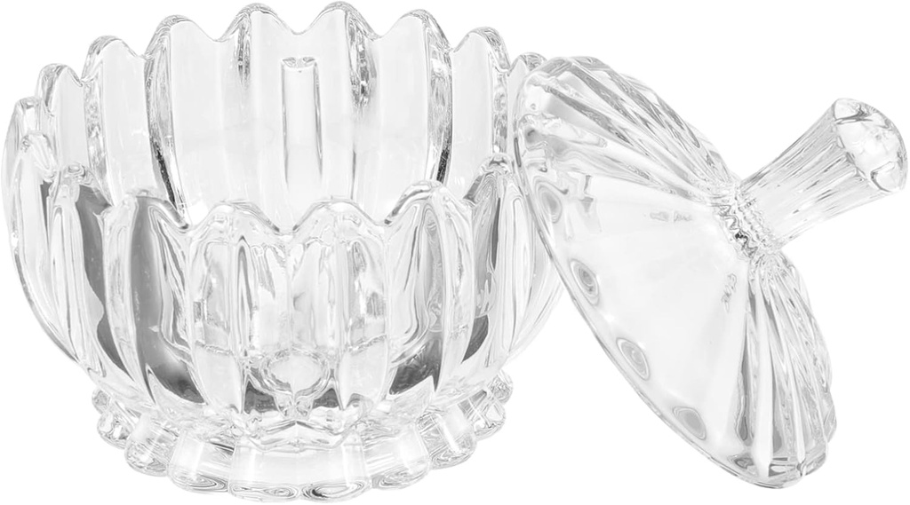 Glass Storage Container for Candy Nuts and Snacks Small Transparent Jar with Lid for Home Organization and Decoration Versatile Food Storage for Sweets Cookies and More