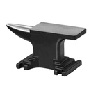VEVOR Single Horn Anvil, 9 Lbs Cast Steel Anvil, High Hardness Rugged Round Horn Anvil Blacksmith, Compact Design and Stable Base, Forge Tools and Equipment, Metalsmith Tool for Bending and Shaping