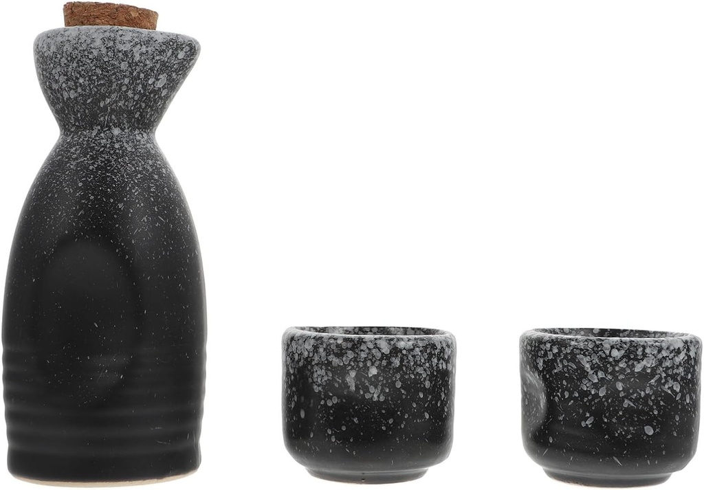 Cabilock 1set Japanese Ceramic Sake Set Sake Pot Cups Traditional Porcelain Wine Cup Gatherings and Celebrations