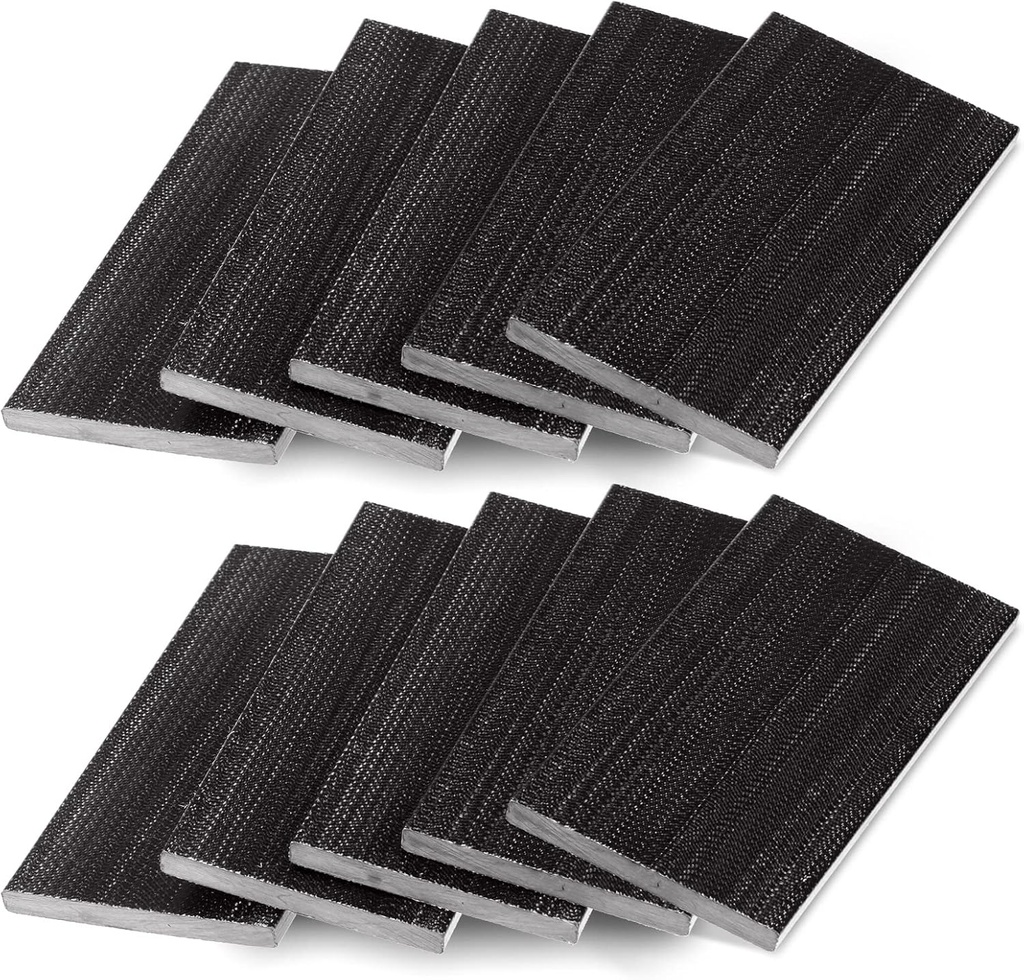 Tondiamo 10 Pcs Patio Chair Spring Plates Black Swivel Rocker Fiberglass Spring Plates Replacement Parts for Universal Outdoor Patio Furniture, 5 x 2. 5 x 0. 25 Inch(Black,10 Pieces)