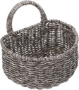 Wall-mounted Garlic Onion Potato Storage Basket Woven Kitchen Organizer Rattan Hanging Basket