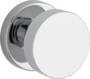 Baldwin HD.CON.CRR Modern Single Dummy Door Knob with Modern Round Rose from the, Polished Chrome
