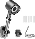 Handheld filtered shower head, 3 flow spray modes, shower head with pet switch, high pressure shower head for bathtub cleaning, with 59-inch stainless steel hose (chrome plated)