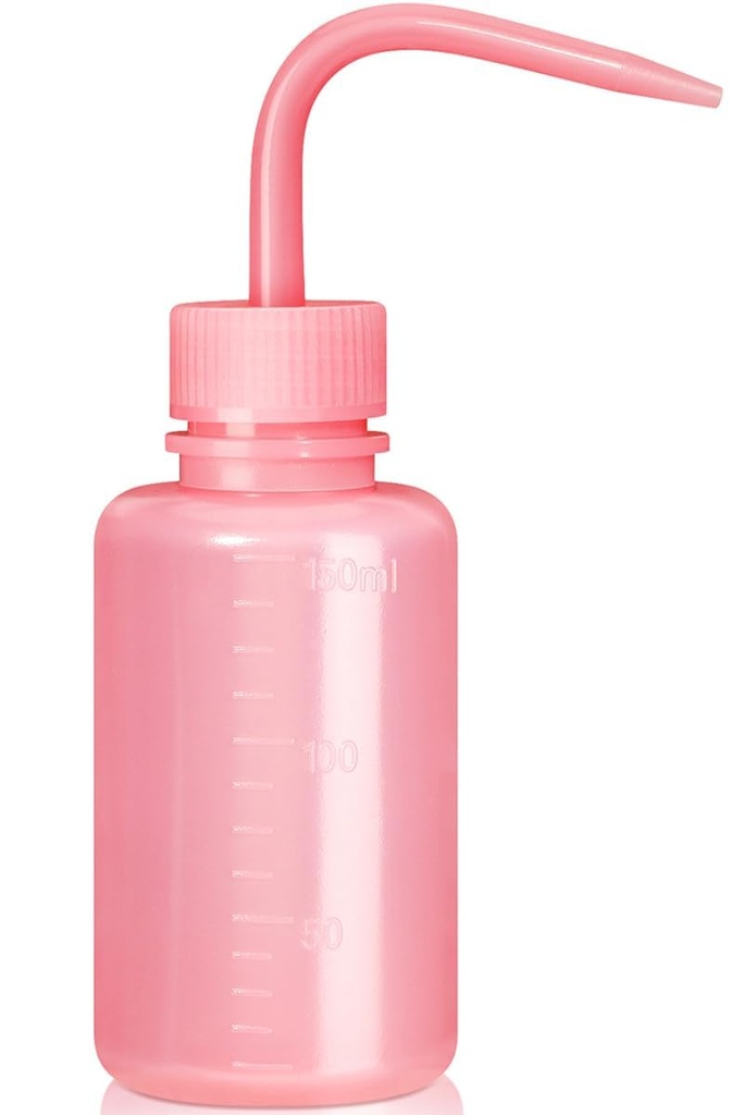 Valchoose 150ML Pink Wash bottles squeeze 5.1oz Mini Professional, Water Bottle for Lash Extensions, Easy to Carry Lash water bottle squeezer (1Pack) Ease of Use