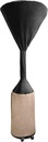 Stanbroil Patio Heater Cover, 600D Oxford Fabric Outdoor Patio Heater Covers with Zipper, Waterproof, Black/Camel, 95'' Height x 34" Dome x 18.5" Base