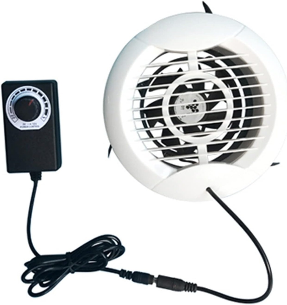 Ventilation Fan Household Glass Window Wall Type Exhaust Fan Small Silent Circular Ventilating Fan 5W Variable Frequency Air Intake and Exhaust Fan Ventilating Fan,Exhaust Type-One Size