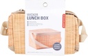 Kikkerland Wicker Lunch Box, Brown