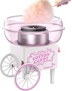 Cotton Candy Machine, Mini Cotton Candy Maker Machine for Kids with Sugar Scoop, Easy & Safe to Use, Purple Vintage Portable Candy Floss Maker for Birthday, Home, Party Gatherings, Christmas Gift