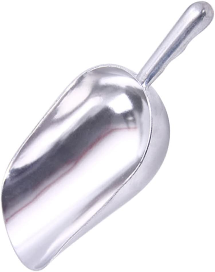 ABOOFAN Thicken Alloy Ice Cube Scoop for Ice Cream Candy and Rice Food-grade Scraper for Desserts Beans and Flour