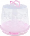 Gdrasuya10 3 Tier Plastic Cake Carrying Box Cookie and Cake Carrier Container with Handle, Cake Storage Container 3 Layer Muffin Cupcake Box Portable Muffin Carrier Cupcake Holder
