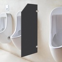 Urinal Screen Toilet Partition, 15.75x35.43In Wall-Mounted Men Urinal Screen Toilet Partition with Accessories, Waterproof PVC Urinal Partition Divider Screen for Shopping Malls Public Places