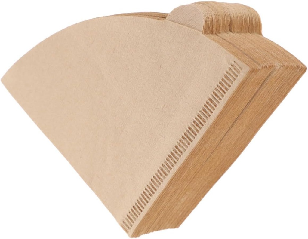 STOBOK 100pcs Coffee Filter Paper Unbleached Cone Filters for Drip Brewing for Espresso Tea Tear-resistant Easy to Use for Cups