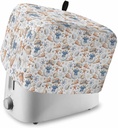 Christmas Coastal 2 Slice Toaster Cover Snowman Blue Coral Starfish Shell Ocean Small Appliance Cover Toaster Dustproof Fingerprint Protectors Machine Washable, Medium Size Bread Machine Cover