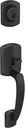 Schlage F58 GRW 622 Greenwich Single Cylinder Exterior Entrance Handleset, Matte Black (Exterior Half Only)
