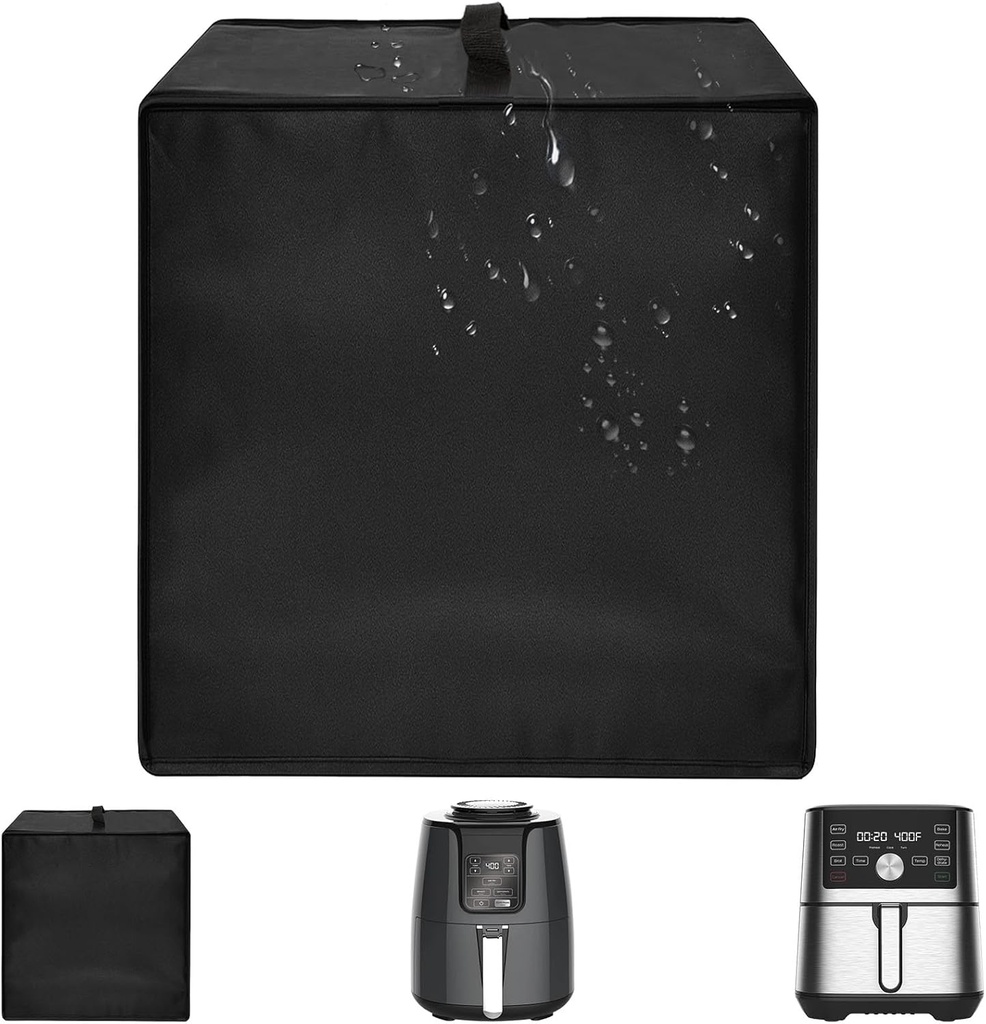 Air Fryer Cover for Ninja AF101 4QT, Fits Instant Pot Vortex 6QT XL & Chefman 4QT, Heavy Duty Heat/Dust Proof Waterproof Cover, 13.79"x10.24"x11.82"H