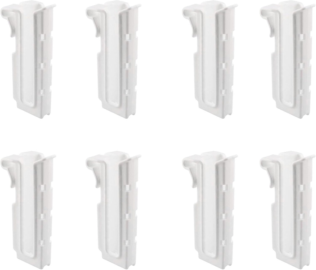 heyous 8PCS Cup Draining Hooks White 9.5x4.6x3.1cm Mesh Iron Hanging Basket Shelves Home Storage Shelves for Hanging Water Cups Kitchen Utensils