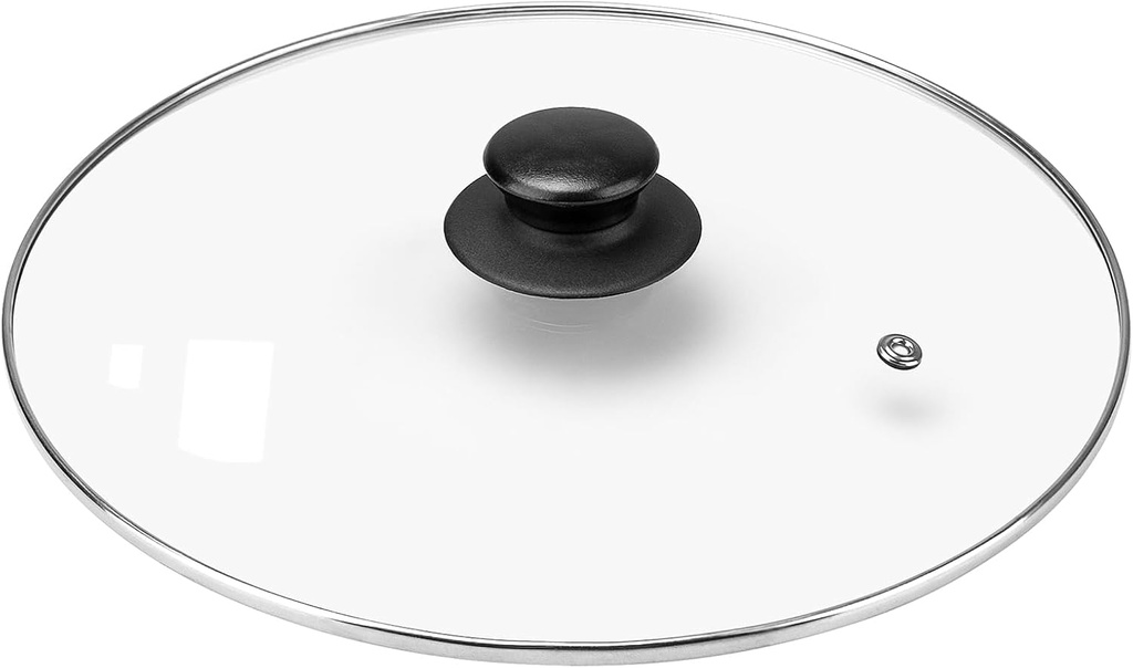 Glass Pot Lid Replacement Round 10.43" / 26.5cm, Slow Cooker Lid Fits for Rival SCRC507 pot
